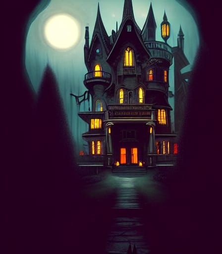 Haunted Victorian Palace: Eerie Halloween Horror