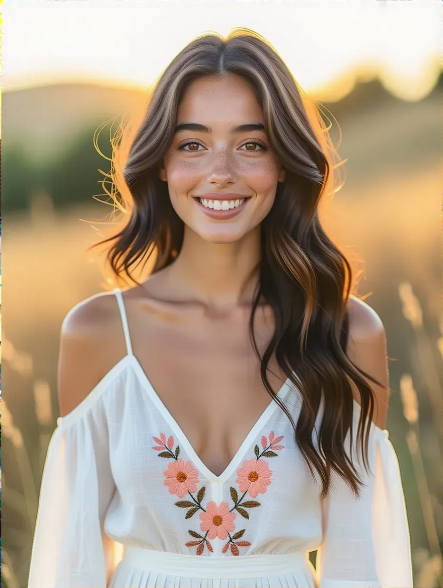 Warmth of Spanish Elegance: A Radiant Portrait