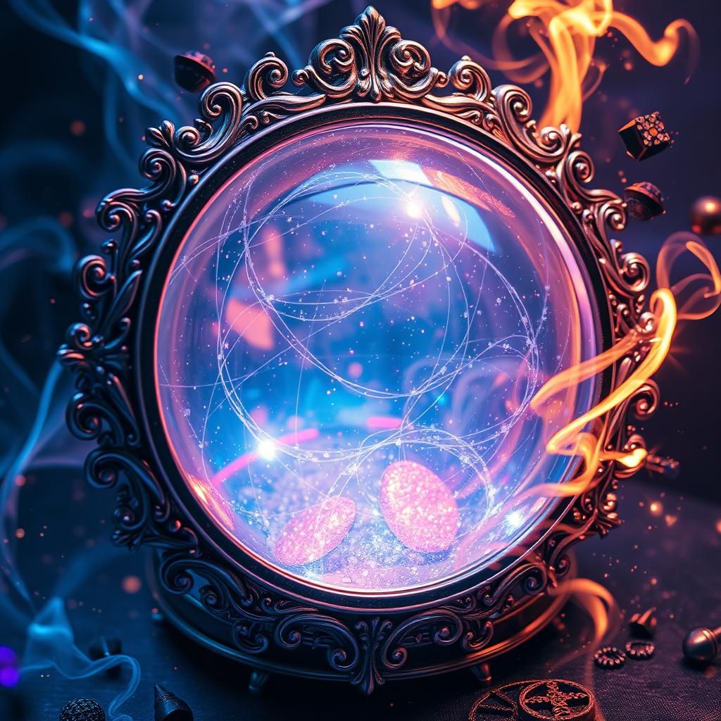 Ethereal Scrying Glass Radiates Mystical Light