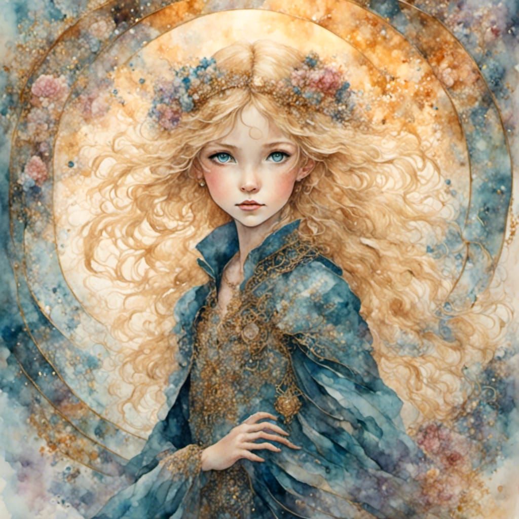 Arjan Lionheart with Mandala Shield, Comic Book Art