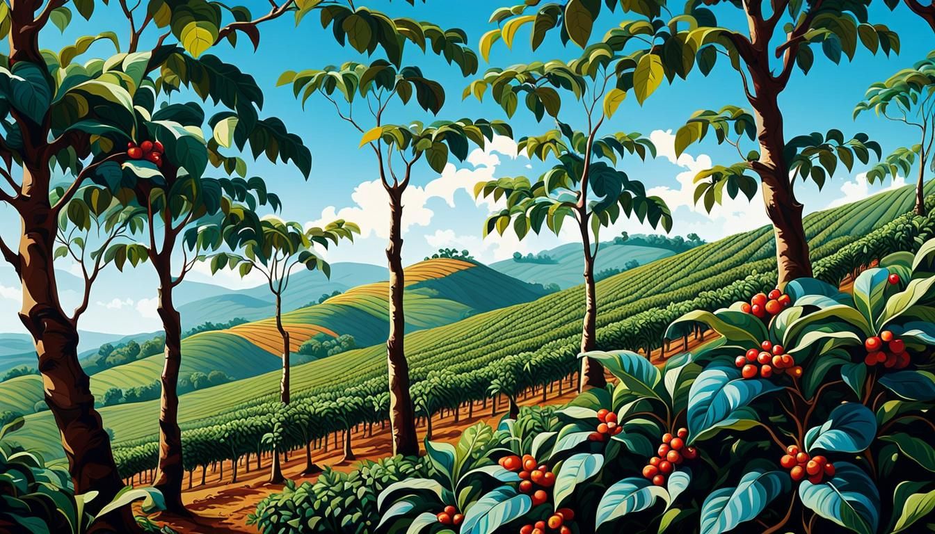 Whimsical Coffee Hills in Vibrant Brazil