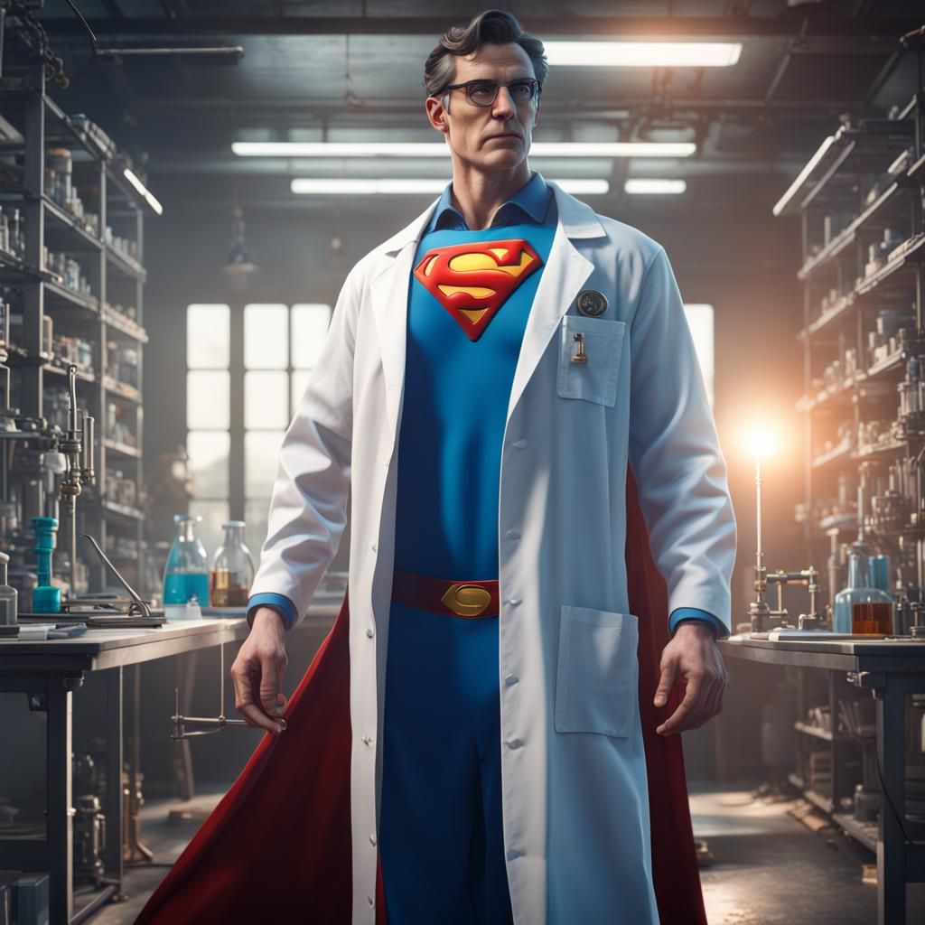 Scientist's Secret Identity Revealed: Superman Costume
