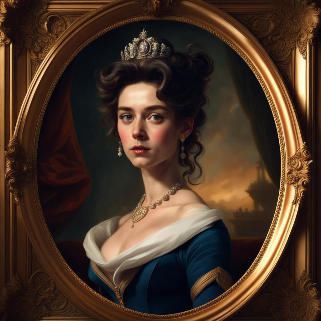 Regal Portrait in 1800s Style