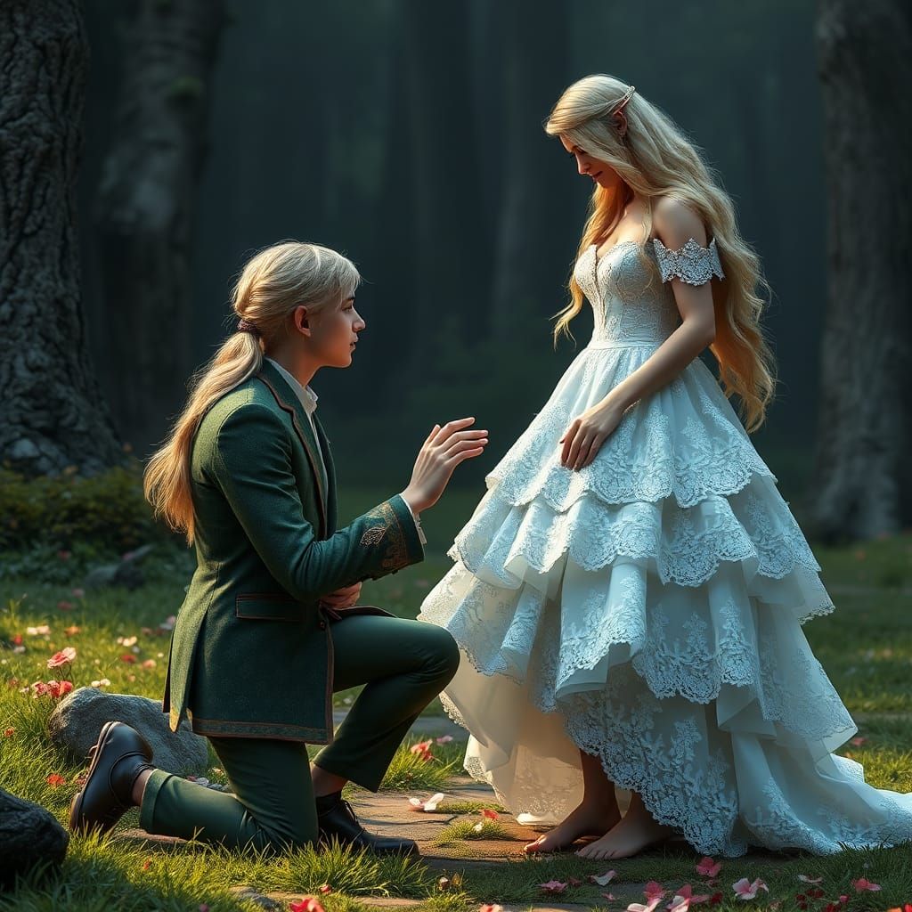 Elf Proposes Marriage to Human Woman