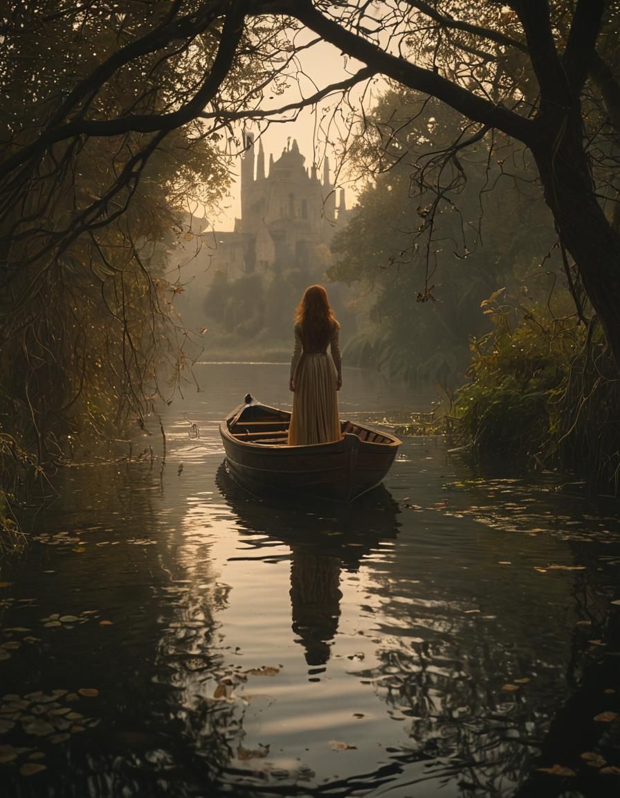 Lady of Shalott in Victorian Style