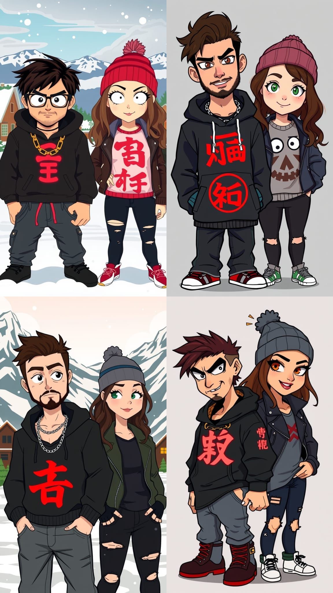 South Park-Inspired Cartoon Characters