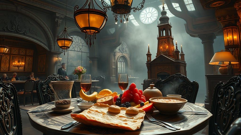 Epic Maximalist Brunch Scene