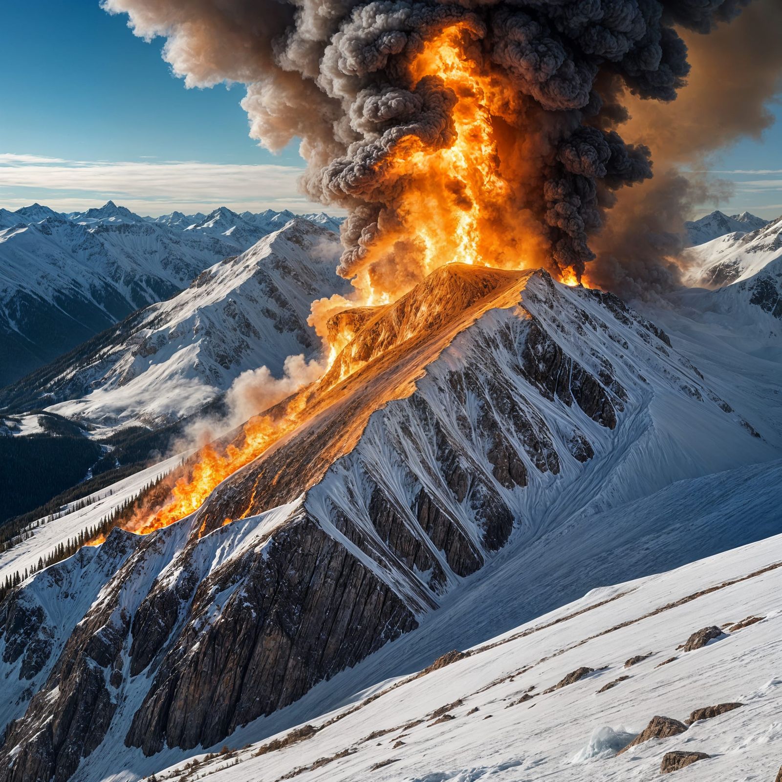 Avalanche Melts in Fire's Intense Heat