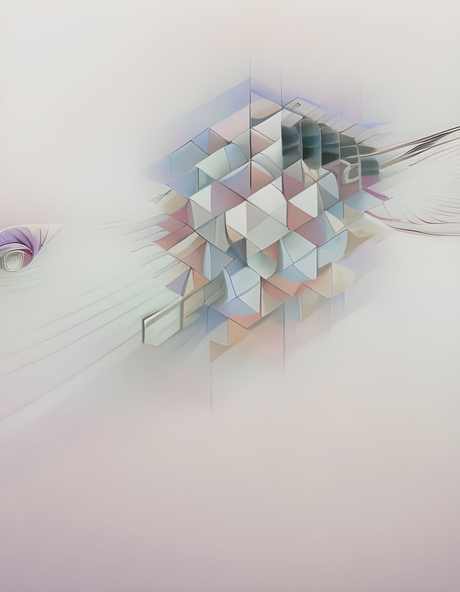 Geometric Abstract Art in Striking Polychromatic Style