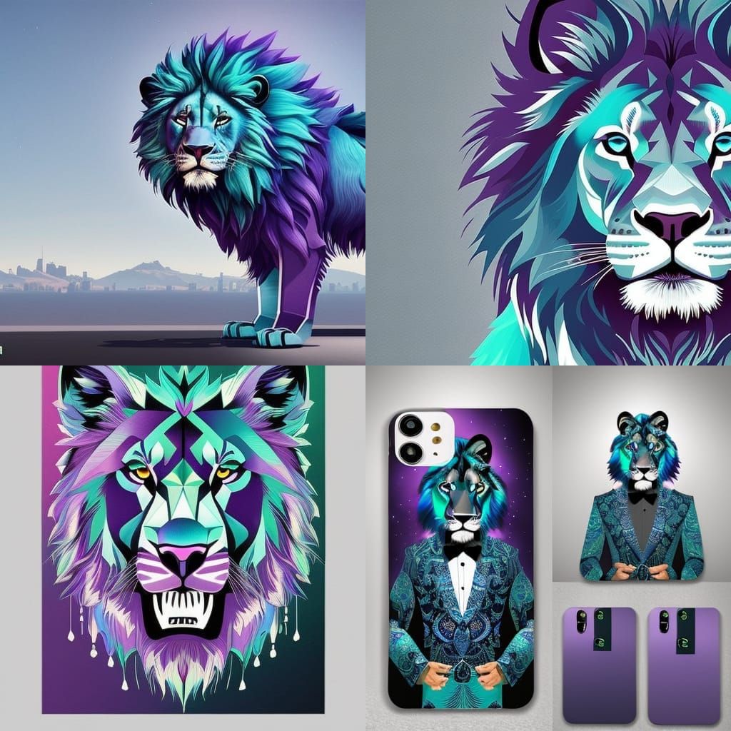 Lion in Suit, Borderlands Style Cel-Shading