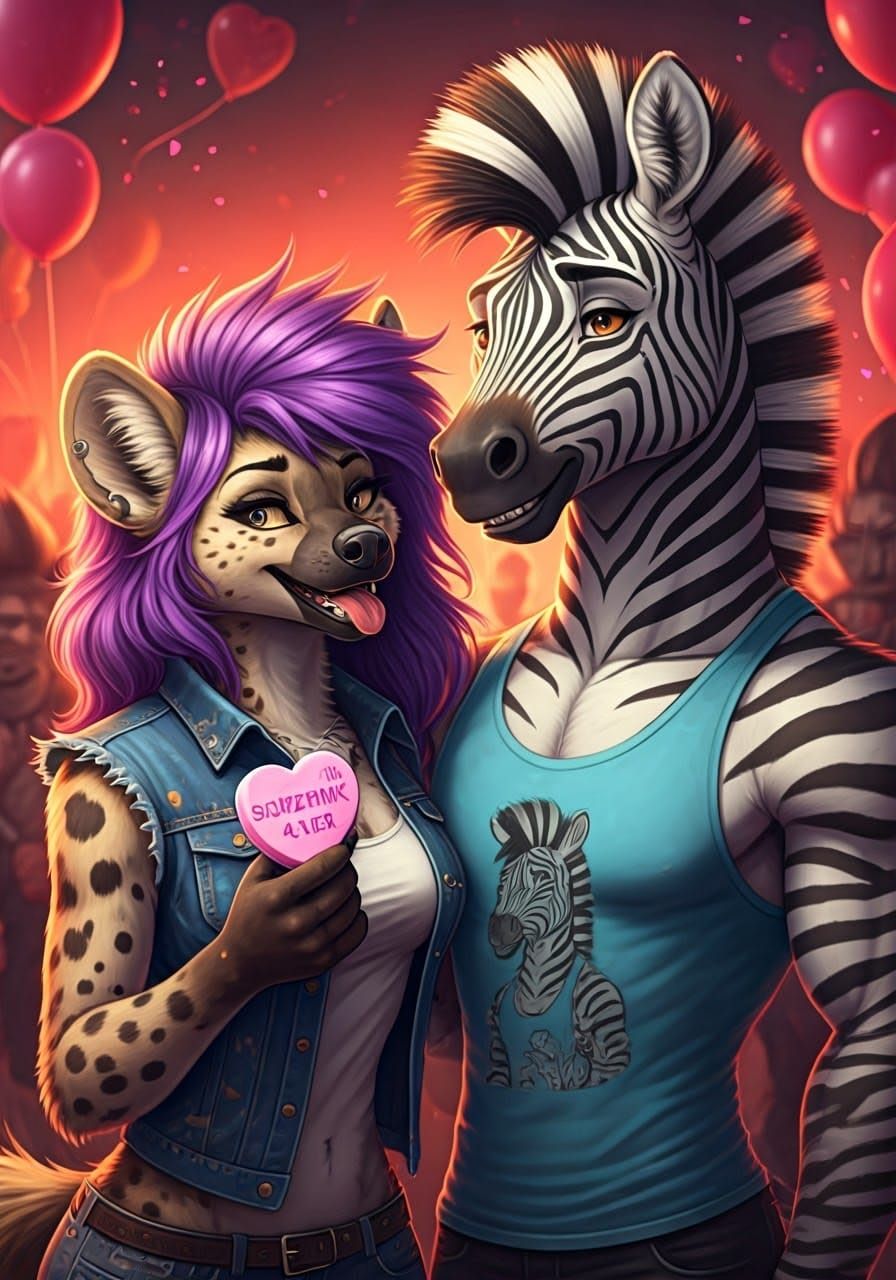 Cyberpunk Valentine's Day Frenzy