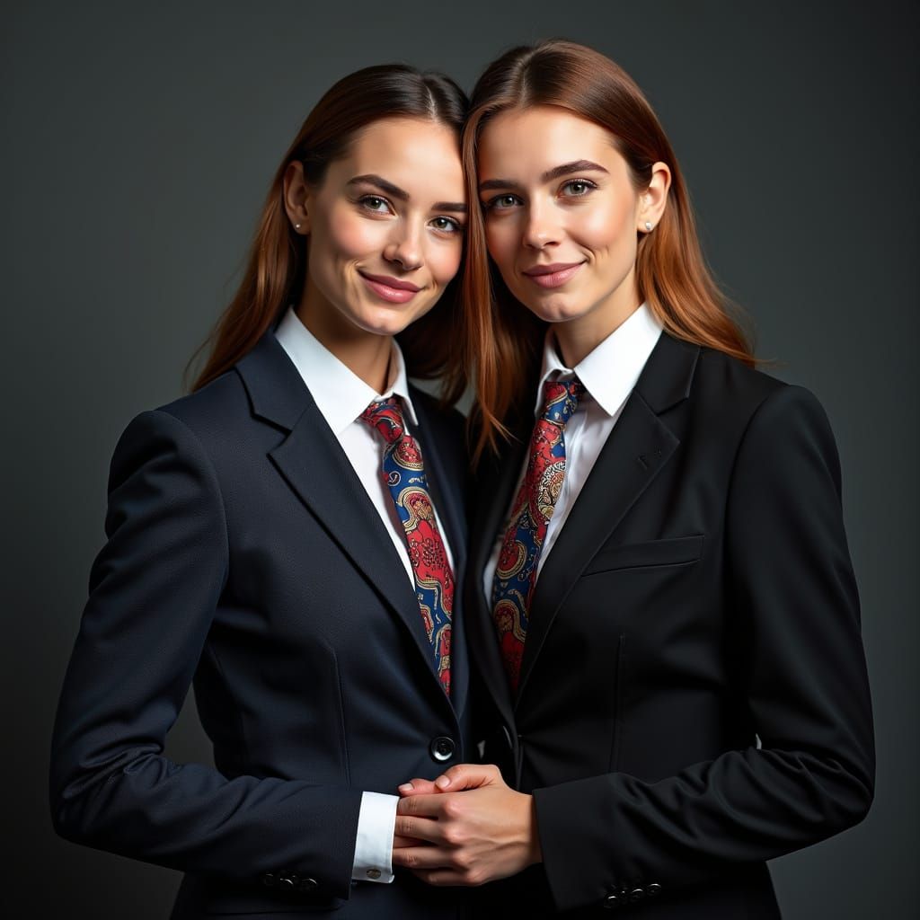 Two Businesswomen Share an Emotional Moment