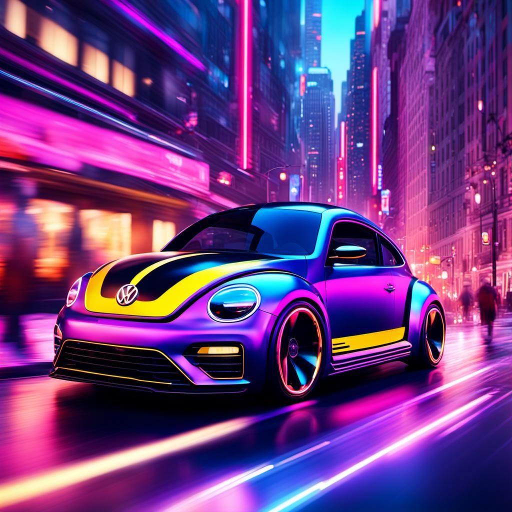 Modified VW Beetle Supercar Concept Art