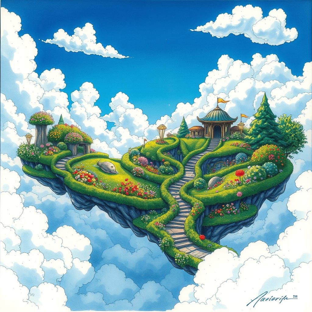 Wonder garden in the sky