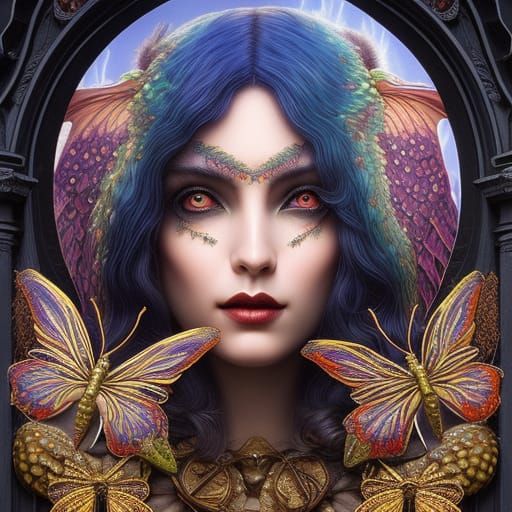 Mythical Sorceress Portrait in Photorealistic Digital Art