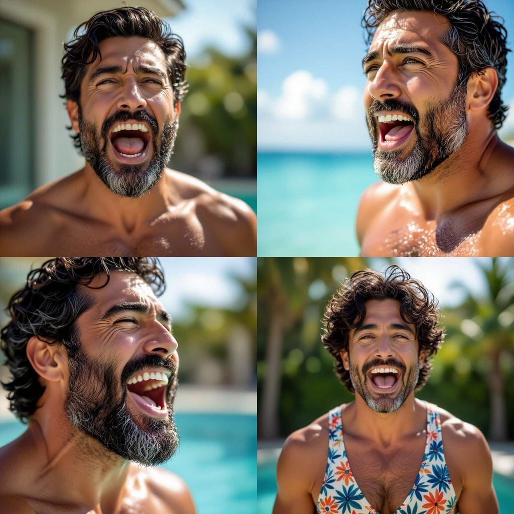 Latino Actor's Detailed Mouth Interior