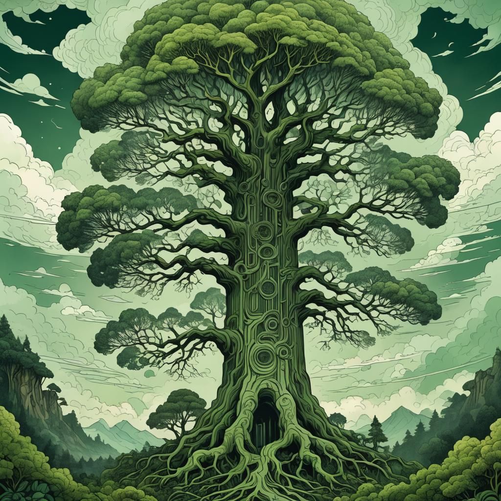 Yggdrasil: Green Geometric Tree of the World