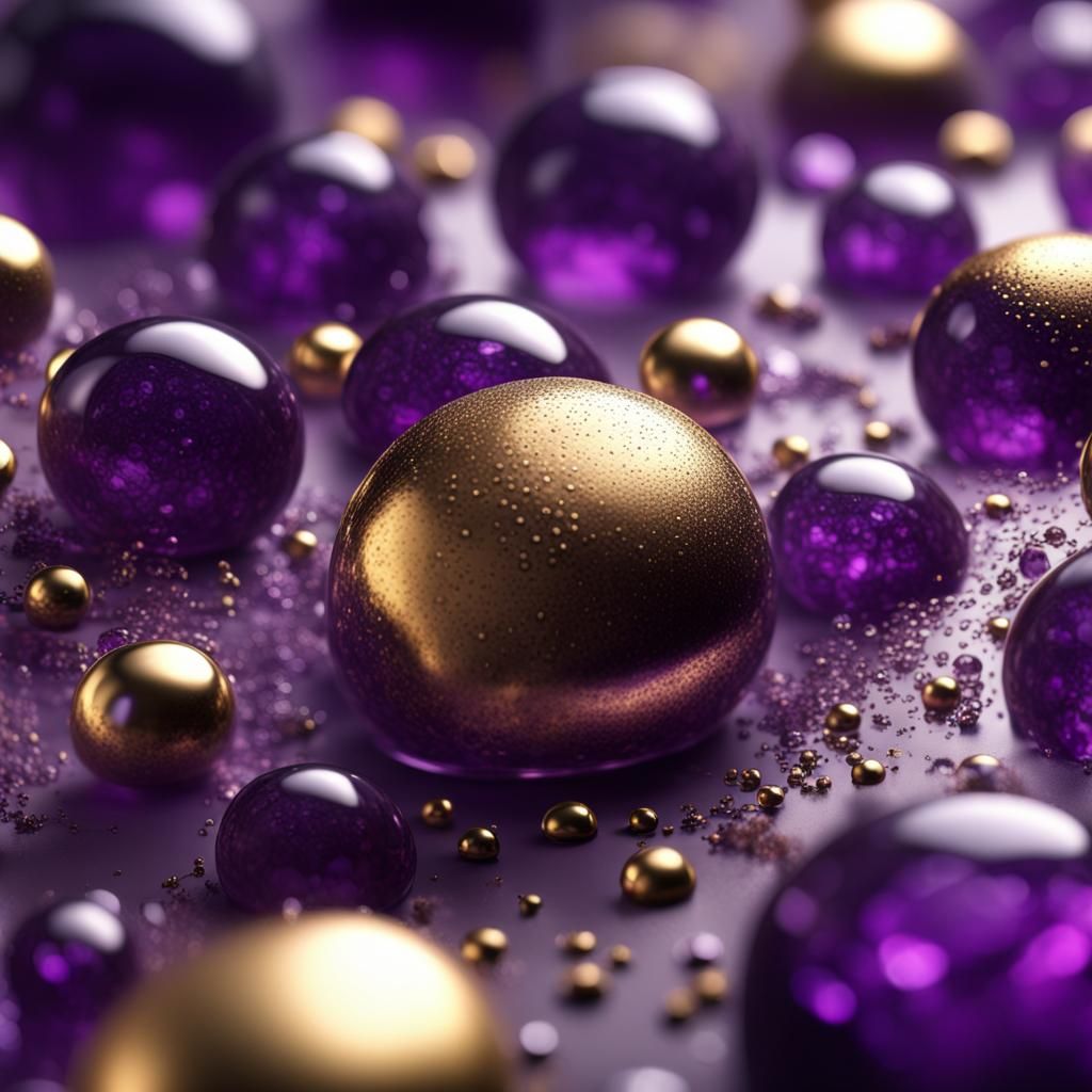 Amethyst Stone with Silver and Gold Accents