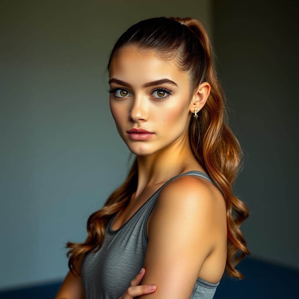 Gymnast Portrait in Cinematic Style