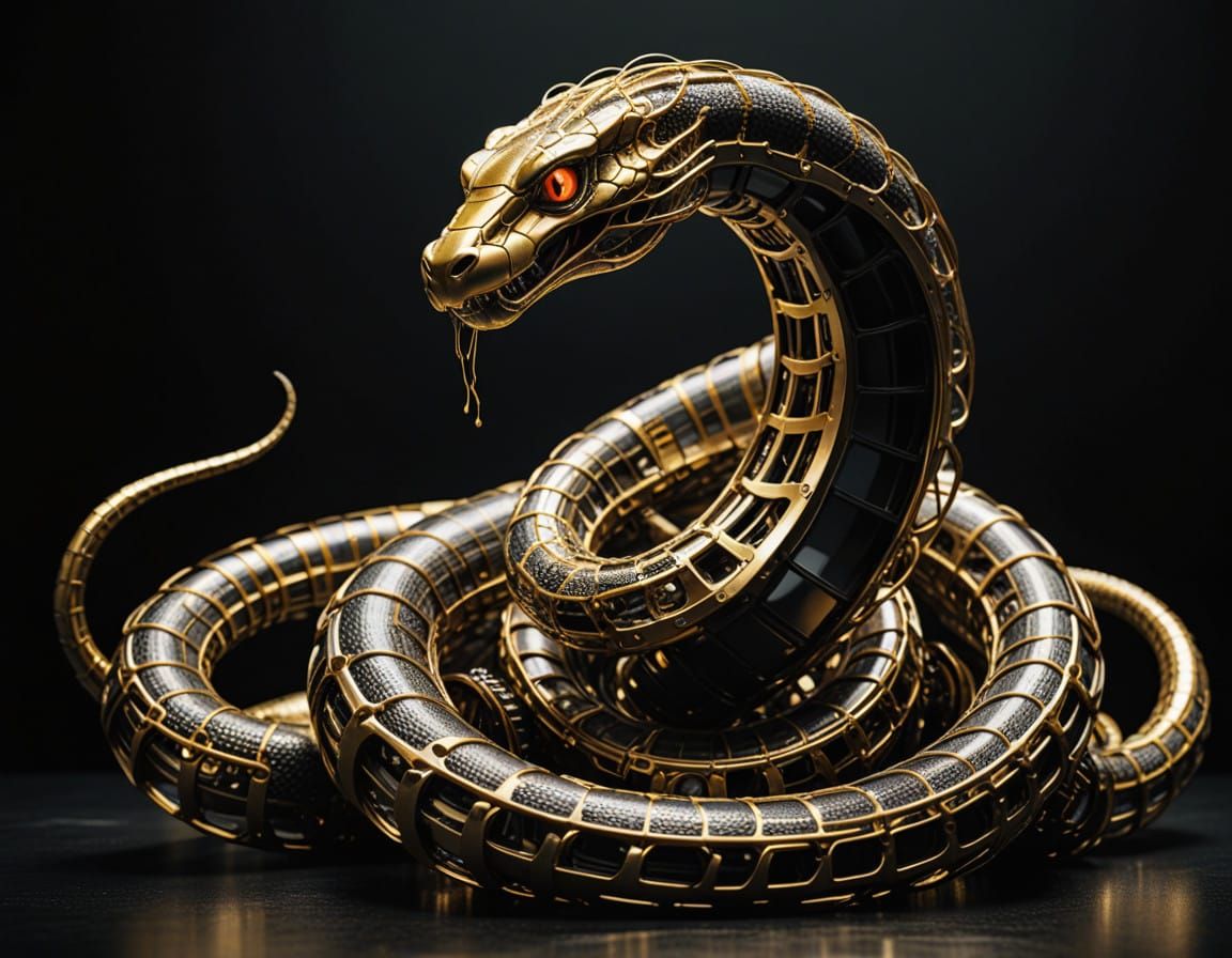 Mechanical Cobra in Industrial Nature