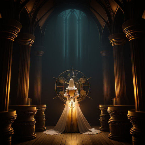 Steampunk Half-Elf Wizard in a Victorian Laboratory