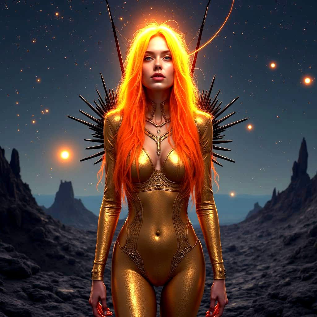 Golden Queen on Barren Planet