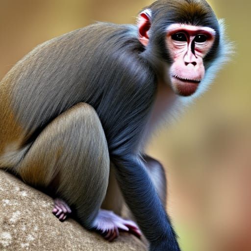 High-Resolution Image of a Monkey
