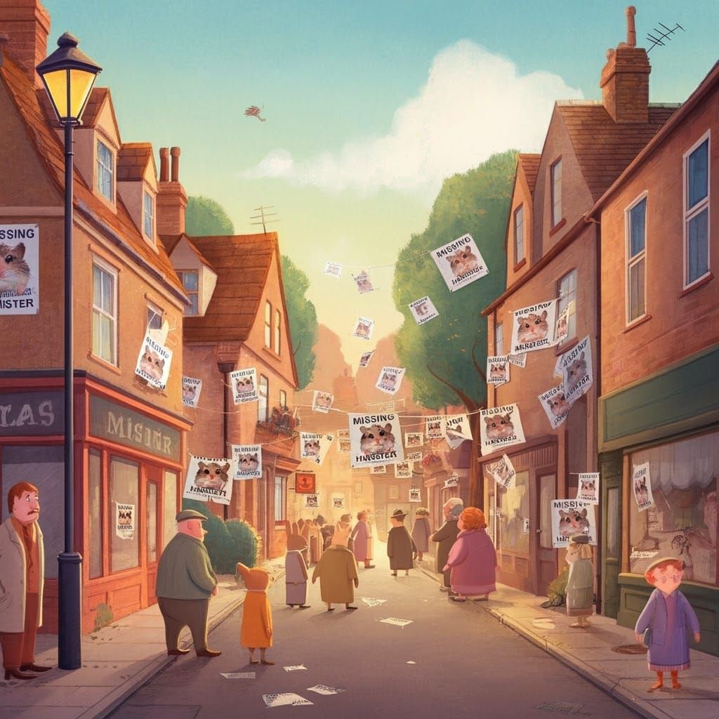 Missing Hamster Posters Dominate Quaint Town