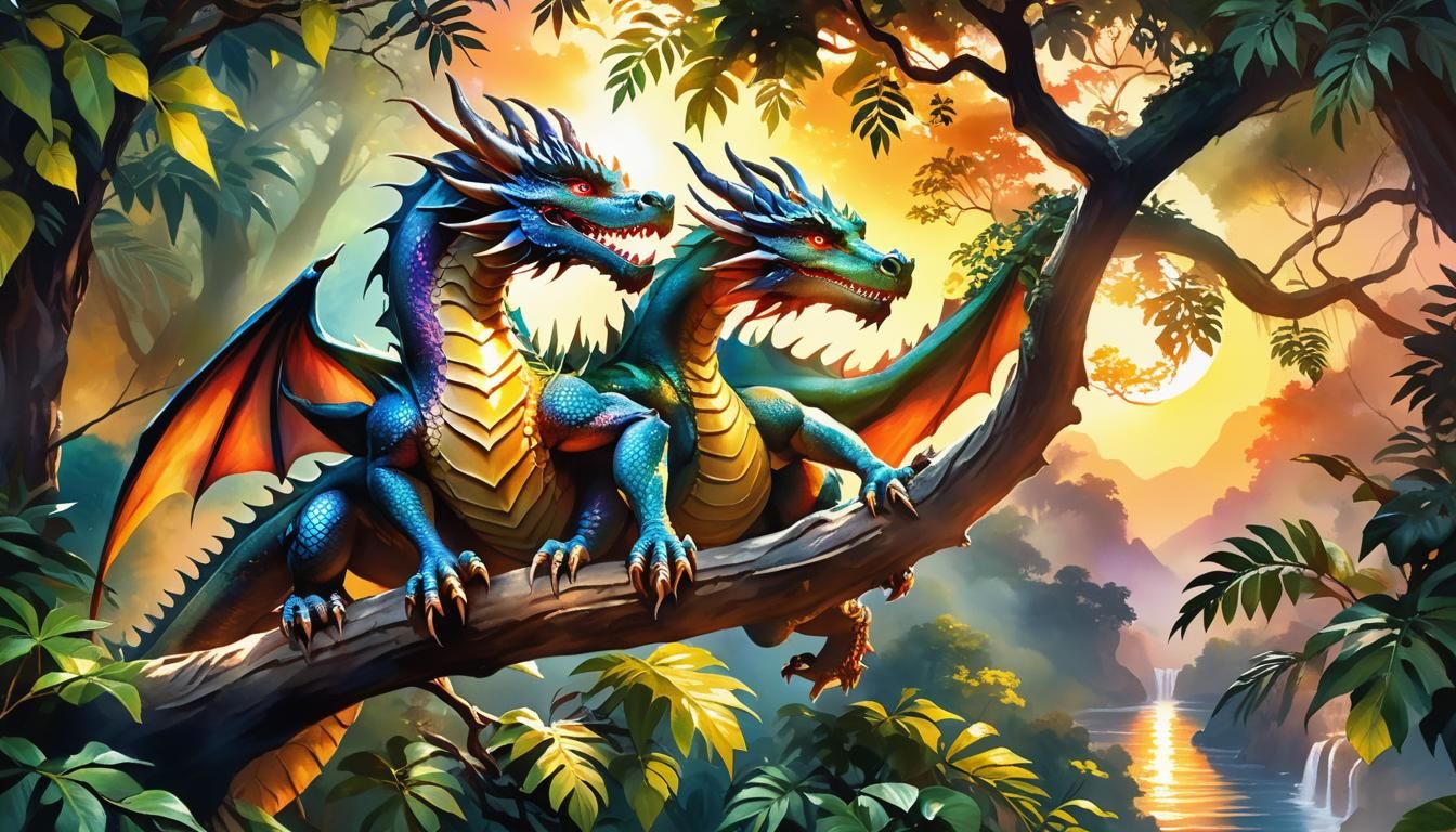 Dragons in a jungle