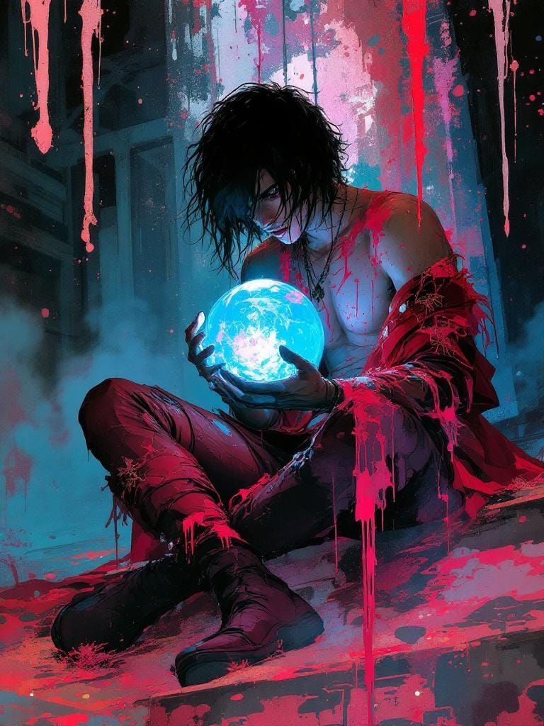 Emo Zelda Diviner in Dreamlike Impressionism