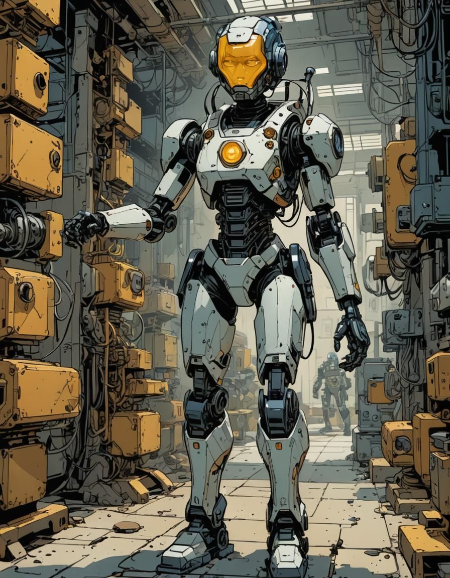 Quantum Robogirl: Futuristic AI Art