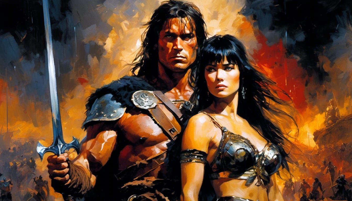 Conan the Barbarian and Xena