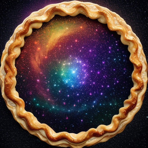 Cosmic Apple Pie Shines in Vibrant Starry Night