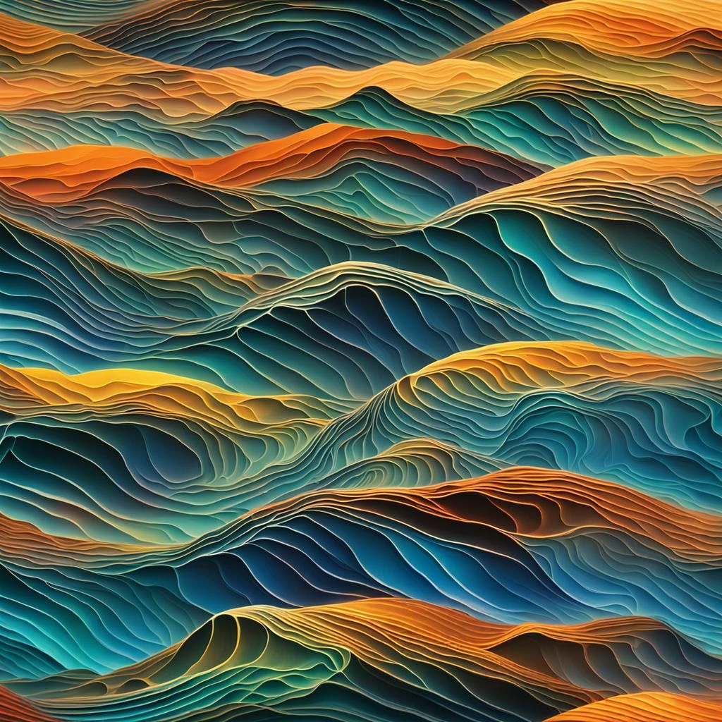 Surreal Geometric Waves Respond to Undersea Music