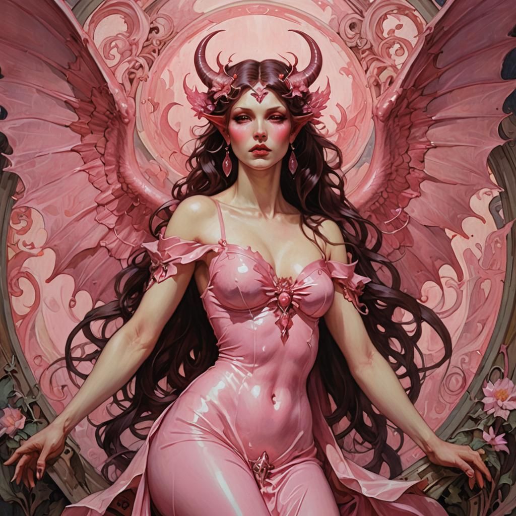 Demon in pink