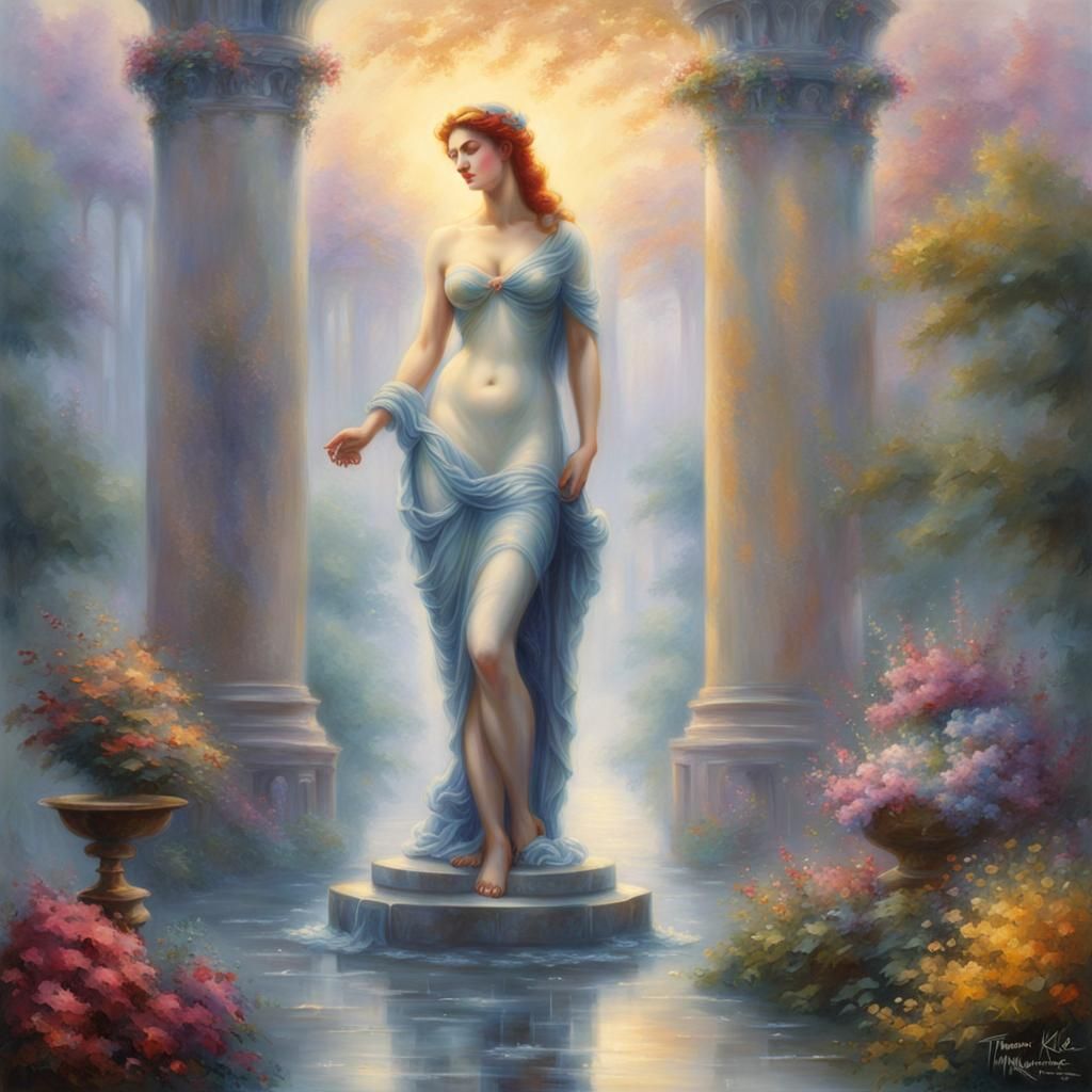 Colorful Venus de Milo in Ethereal Fantasy Style