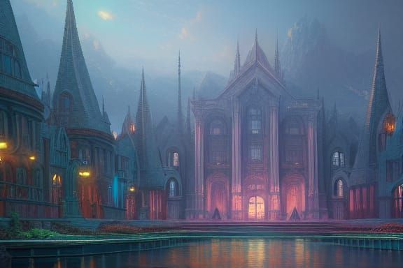 Architect of Destruction in Detailed Matte Painting