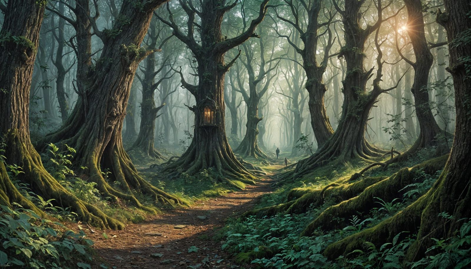 Mysterious Paths in a Sinister Enchanted Forest