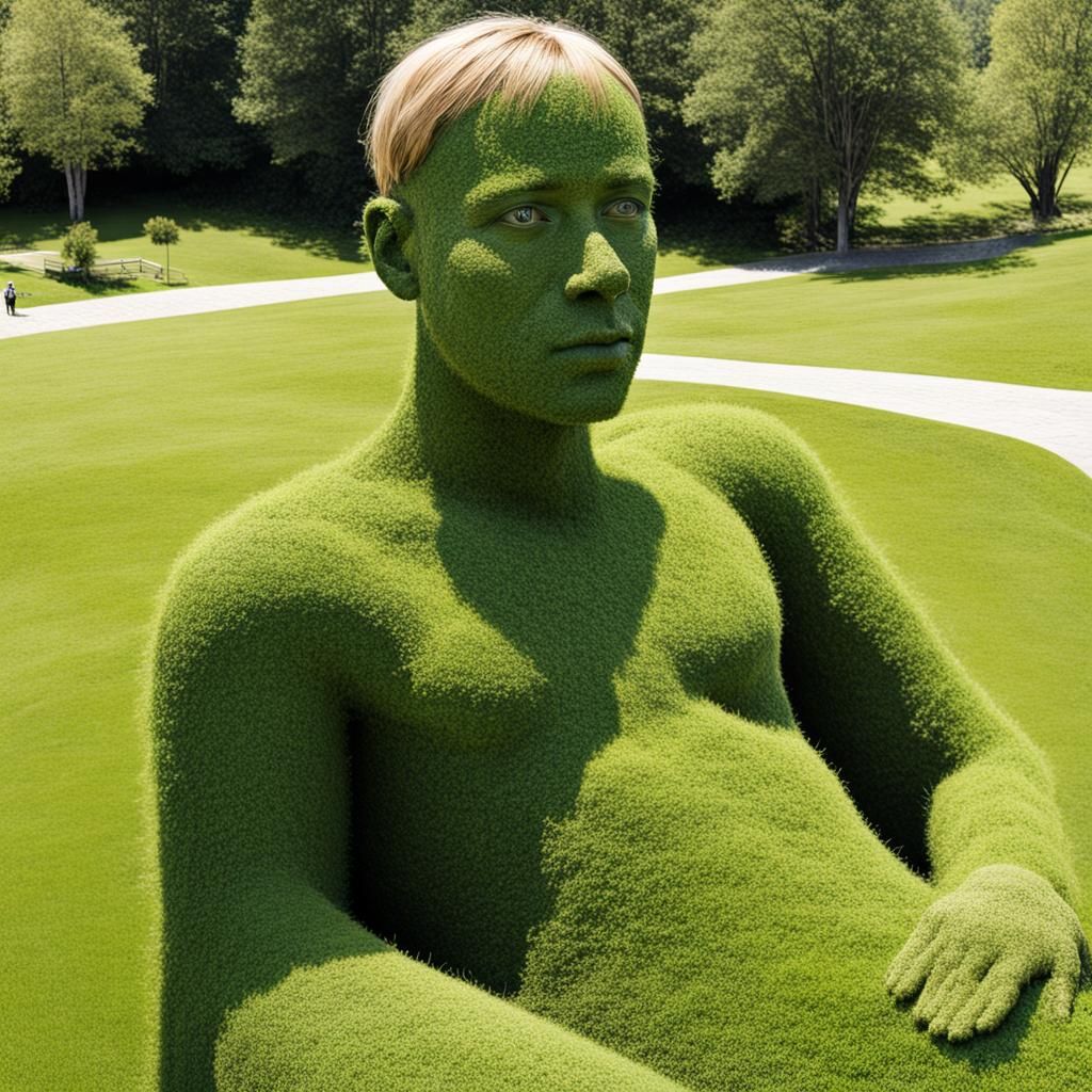 Grass Person: A Botanical Humanoid