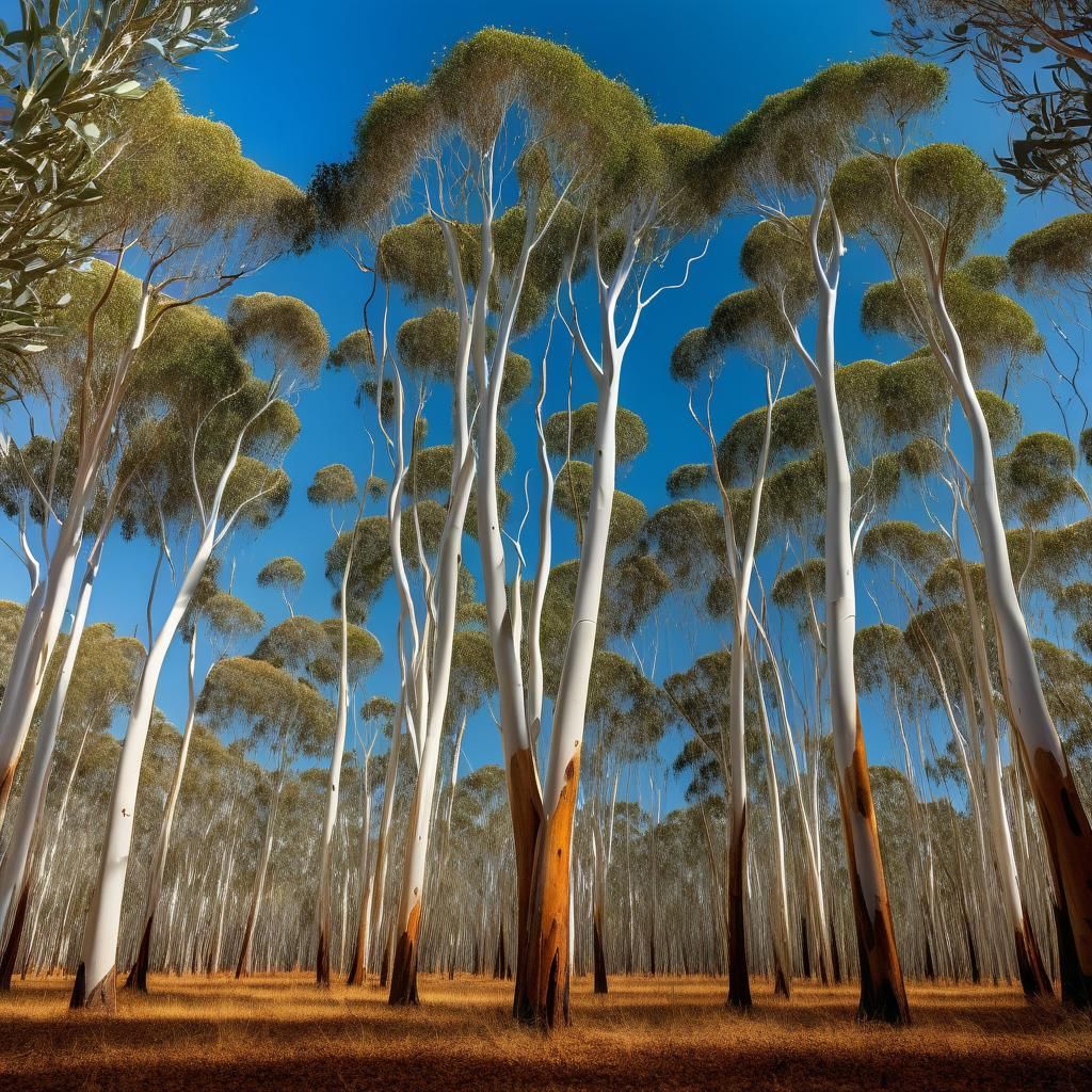 Tranquil Eucalyptus Grove Landscape Photography