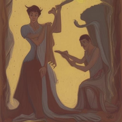 Angelic Pair: Love and Fallen Angel