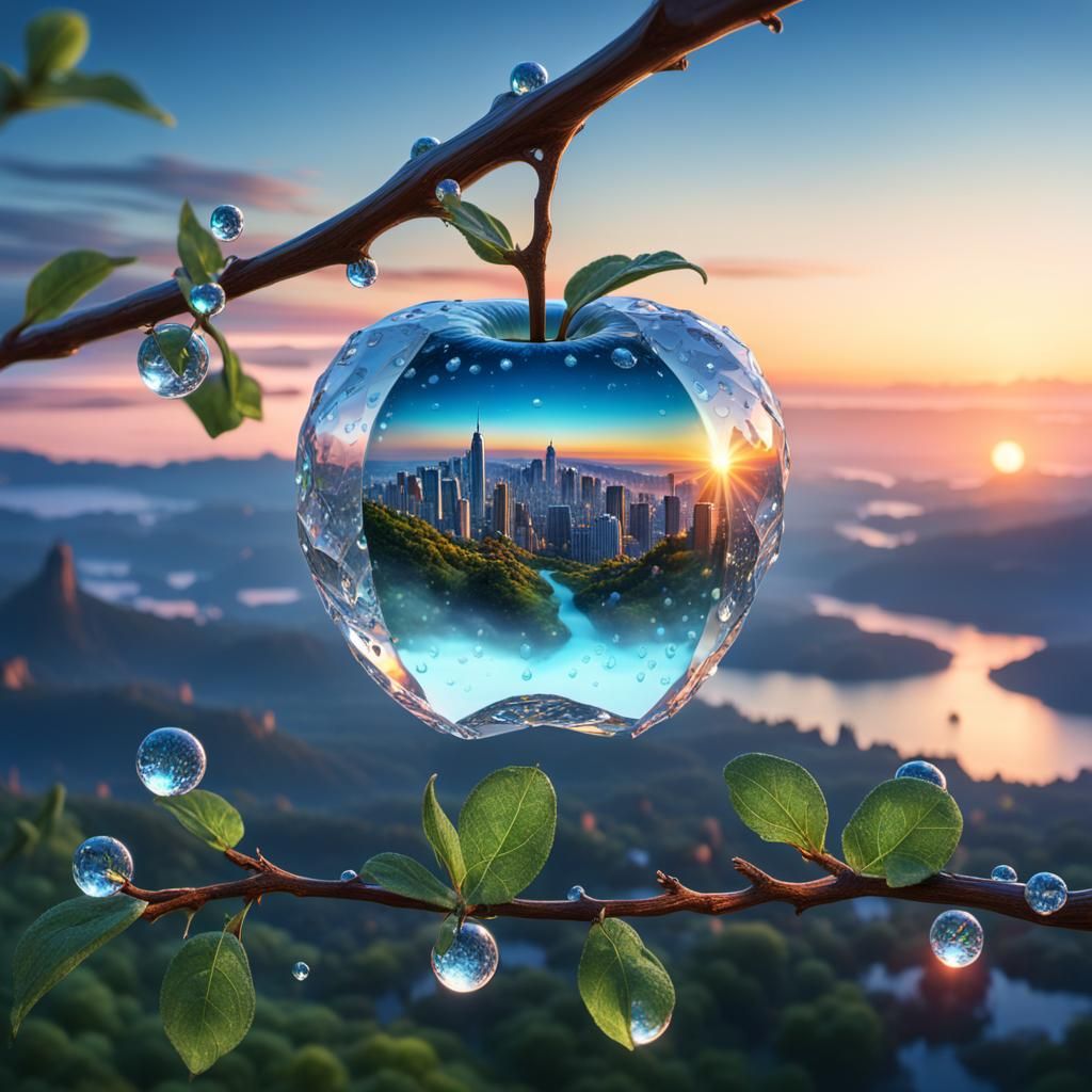 Diamond Apple Sunrise: Bioluminescent Jewel in the Valley