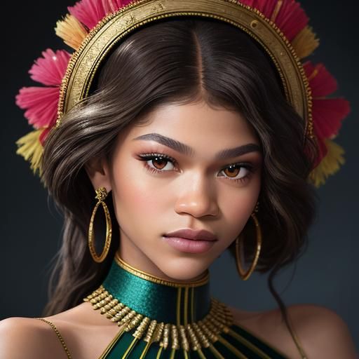 Zendaya Portrait at the Met Gala
