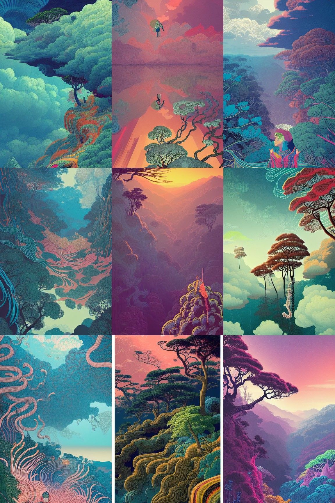 Epic Avatar Portrait in Detailed Jungle Scene