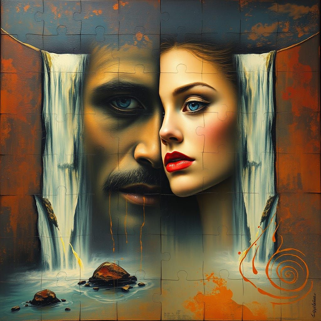 Enigmatic Metaphysical Puzzle in the Style of Zdzislaw Beksi...