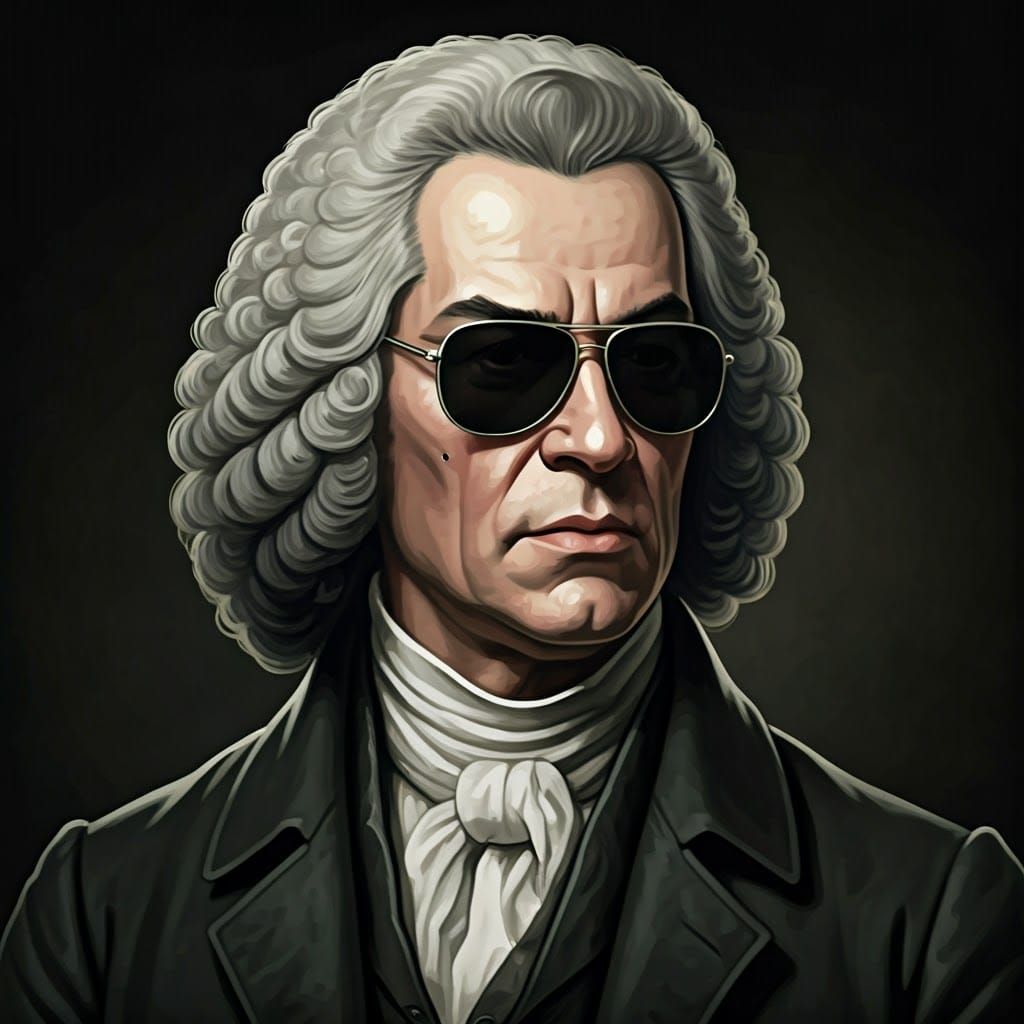 Bach Terminator with Sunglasses