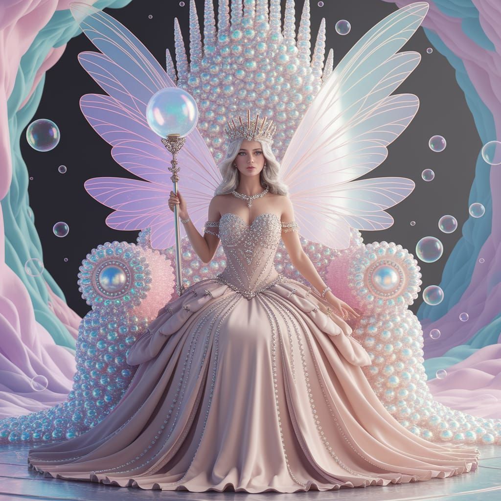 Bubble Queen on Bubble Throne