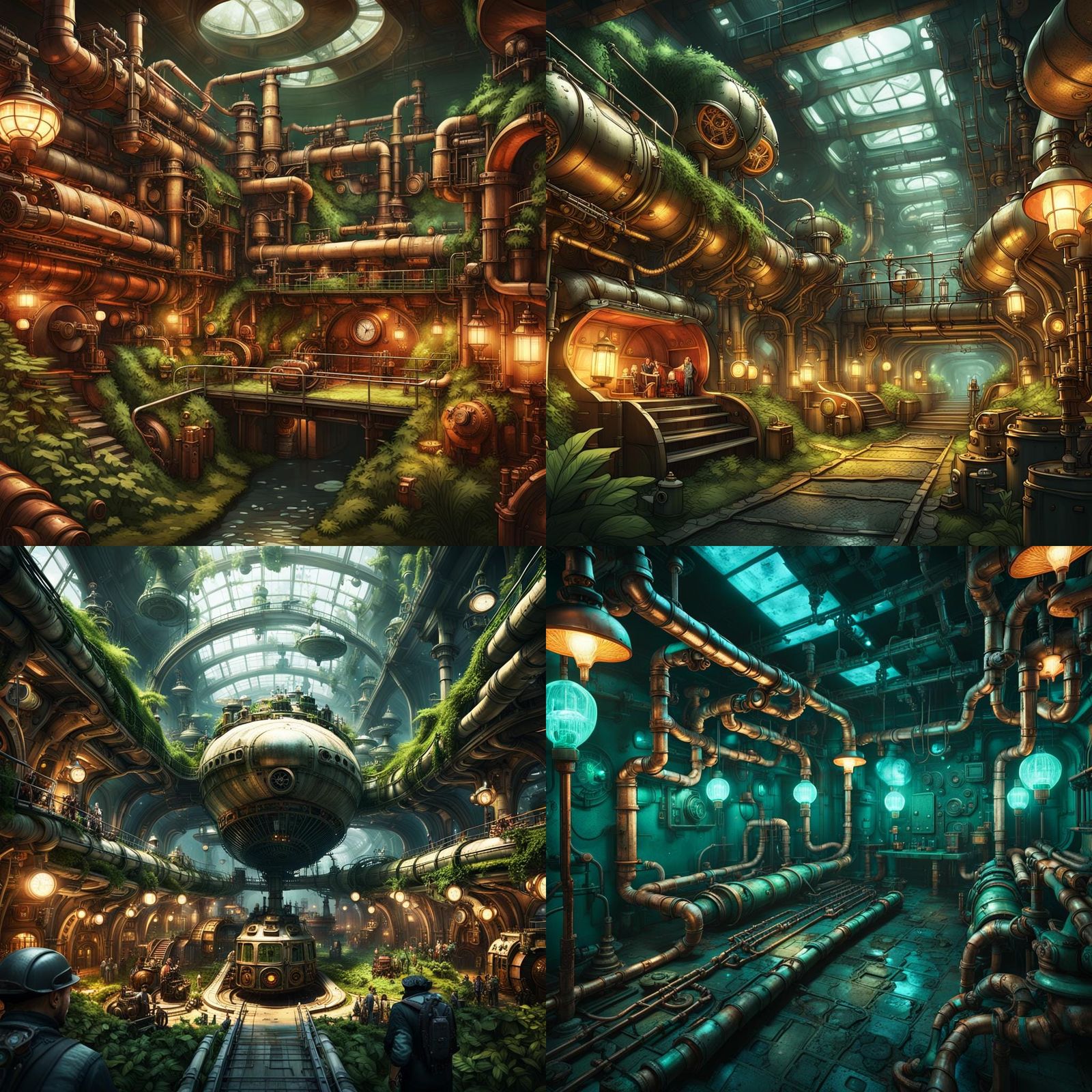 Flourishing Life in Post-Apocalyptic Steampunk Bunker City