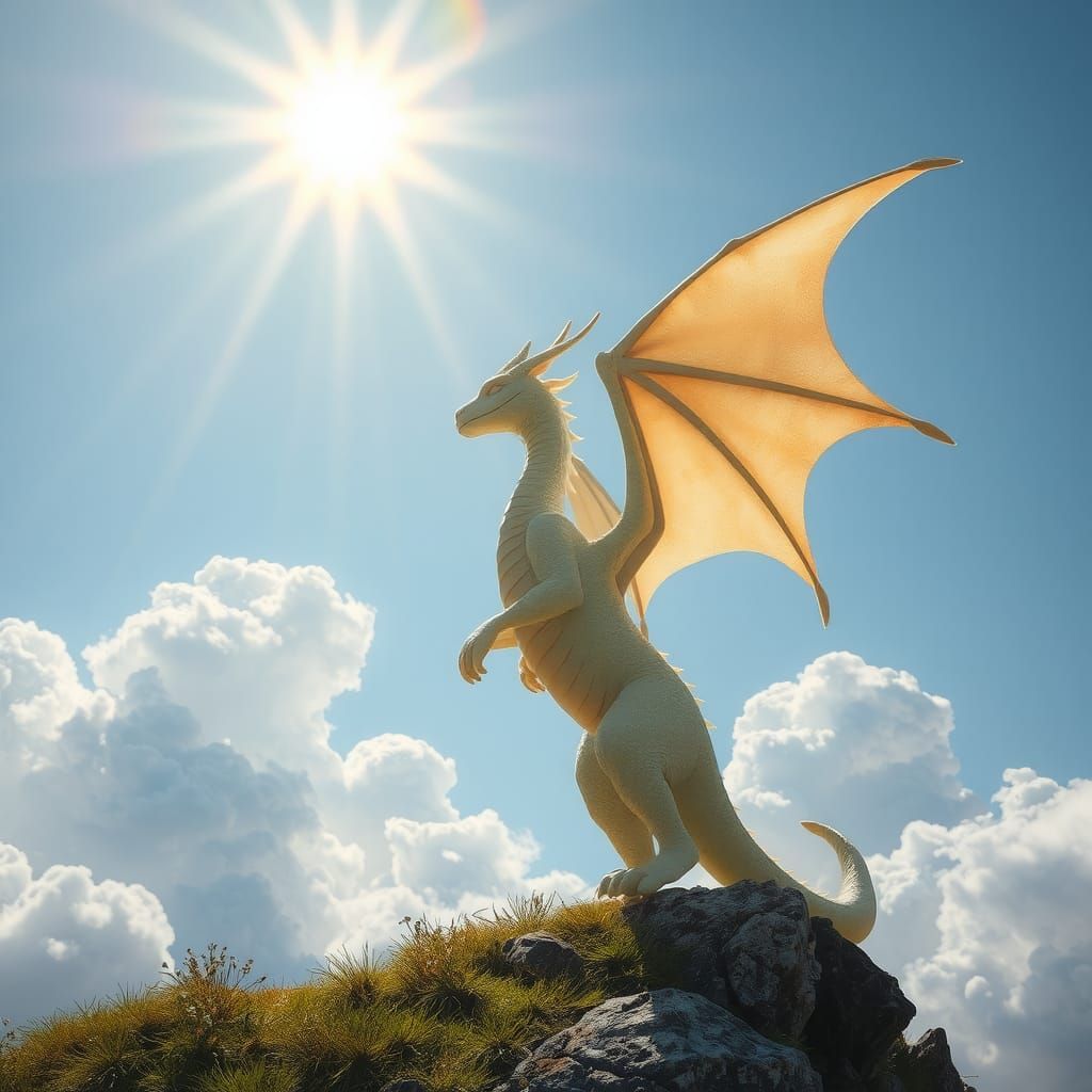 Ethereal Fairy of Dragons in Heavenly Light