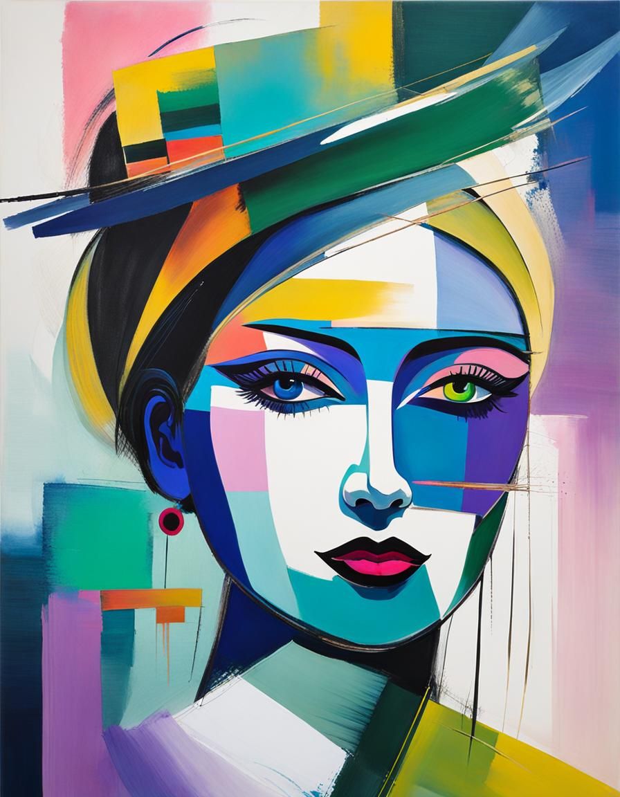 Portrait of a woman - painting-style